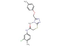 N-(3-chloro-4-methylphenyl)-2-({4-methyl-5-[(4-methylphenoxy)methyl]-4H-1,2,4-triazol-3-yl}thio)acetamide