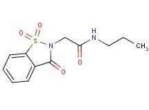 2-(1,1-dioxido-3-oxo-1,2-benzisothiazol-2(3H)-yl)-N-propylacetamide