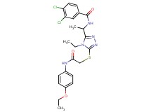 3,4-dichloro-N-{1-[5-({2-[(4-ethoxyphenyl)amino]-2-oxoethyl}thio)-4-ethyl-4H-1,2,4-triazol-3-yl]ethyl}benzamide