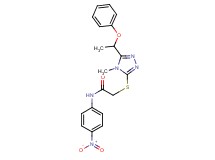2-{[4-methyl-5-(1-phenoxyethyl)-4H-1,2,4-triazol-3-yl]thio}-N-(4-nitrophenyl)acetamide