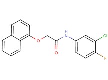 N-(3-chloro-4-fluorophenyl)-2-(1-naphthyloxy)acetamide