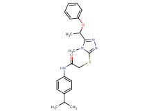 N-(4-isopropylphenyl)-2-{[4-methyl-5-(1-phenoxyethyl)-4H-1,2,4-triazol-3-yl]thio}acetamide