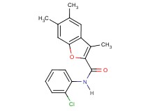 N-(2-chlorophenyl)-3,5,6-trimethyl-1-benzofuran-2-carboxamide