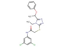 N-(3,5-dichlorophenyl)-2-{[4-ethyl-5-(1-phenoxyethyl)-4H-1,2,4-triazol-3-yl]thio}acetamide
