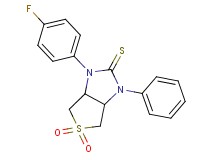 1-(4-fluorophenyl)-3-phenyltetrahydro-1H-thieno[3,4-d]imidazole-2(3H)-thione 5,5-dioxide