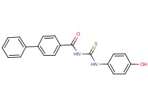 N-{[(4-hydroxyphenyl)amino]carbonothioyl}-4-biphenylcarboxamide