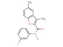 N-(3-iodophenyl)-3,5-dimethyl-1-benzofuran-2-carboxamide