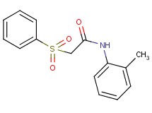 N-(2-methylphenyl)-2-(phenylsulfonyl)acetamide