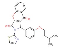 1-[3-(3-methylbutoxy)phenyl]-2-(1,3-thiazol-2-yl)-1,2-dihydrochromeno[2,3-c]pyrrole-3,9-dione