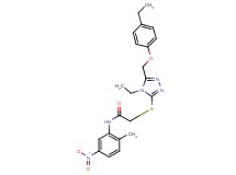 2-({4-ethyl-5-[(4-ethylphenoxy)methyl]-4H-1,2,4-triazol-3-yl}thio)-N-(2-methyl-5-nitrophenyl)acetamide