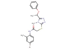 N-(4-bromo-2-methylphenyl)-2-{[4-methyl-5-(1-phenoxyethyl)-4H-1,2,4-triazol-3-yl]thio}acetamide