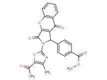 methyl 4-[2-(5-acetyl-4-methyl-1,3-thiazol-2-yl)-3,9-dioxo-1,2,3,9-tetrahydrochromeno[2,3-c]pyrrol-1-yl]benzoate