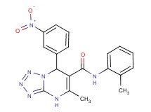 5-methyl-N-(2-methylphenyl)-7-(3-nitrophenyl)-4,7-dihydrotetrazolo[1,5-a]pyrimidine-6-carboxamide