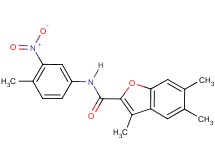 3,5,6-trimethyl-N-(4-methyl-3-nitrophenyl)-1-benzofuran-2-carboxamide