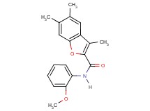 N-(2-methoxyphenyl)-3,5,6-trimethyl-1-benzofuran-2-carboxamide
