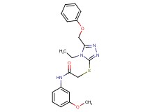 2-{[4-ethyl-5-(phenoxymethyl)-4H-1,2,4-triazol-3-yl]thio}-N-(3-methoxyphenyl)acetamide