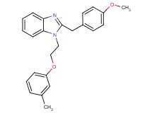 2-(4-methoxybenzyl)-1-[2-(3-methylphenoxy)ethyl]-1H-benzimidazole