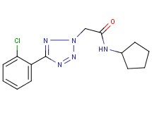 2-[5-(2-chlorophenyl)-2H-tetrazol-2-yl]-N-cyclopentylacetamide
