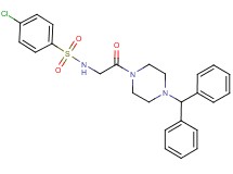 N-[2-(4-Benzhydryl-piperazin-1-yl)-2-oxo-ethyl]-4-chloro-benzenesulfonamide