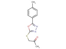 1-{[5-(4-methylphenyl)-1,3,4-oxadiazol-2-yl]thio}acetone