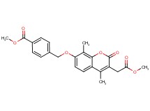 methyl 4-({[3-(2-methoxy-2-oxoethyl)-4,8-dimethyl-2-oxo-2H-chromen-7-yl]oxy}methyl)benzoate