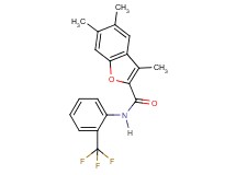 3,5,6-trimethyl-N-[2-(trifluoromethyl)phenyl]-1-benzofuran-2-carboxamide