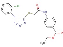 ethyl 4-[({[1-(2-chlorophenyl)-1H-tetrazol-5-yl]thio}acetyl)amino]benzoate