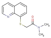 N,N-dimethyl-2-(8-quinolinylthio)acetamide