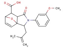 3-(3-methoxyphenyl)-2-(2-methyl-2-propen-1-yl)-4-oxo-10-oxa-3-azatricyclo[5.2.1.0~1,5~]dec-8-ene-6-carboxylic acid