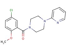 1-(5-chloro-2-methoxybenzoyl)-4-(2-pyridinyl)piperazine