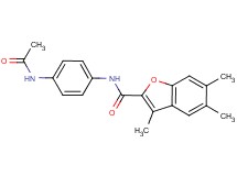 N-[4-(acetylamino)phenyl]-3,5,6-trimethyl-1-benzofuran-2-carboxamide