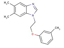 5,6-dimethyl-1-[2-(3-methylphenoxy)ethyl]-1H-benzimidazole