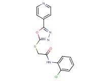 N-(2-chlorophenyl)-2-{[5-(4-pyridinyl)-1,3,4-oxadiazol-2-yl]thio}acetamide