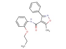 5-methyl-3-phenyl-N-(2-propoxyphenyl)-4-isoxazolecarboxamide