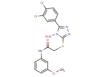 2-{[4-amino-5-(3,4-dichlorophenyl)-4H-1,2,4-triazol-3-yl]thio}-N-(3-methoxyphenyl)acetamide