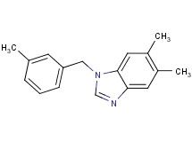 5,6-dimethyl-1-(3-methylbenzyl)-1H-benzimidazole