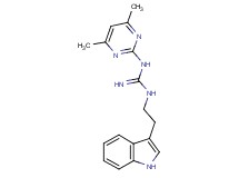 N-(4,6-dimethyl-2-pyrimidinyl)-N'-[2-(1H-indol-3-yl)ethyl]guanidine