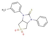 1-(3-methylphenyl)-3-phenyltetrahydro-1H-thieno[3,4-d]imidazole-2(3H)-thione 5,5-dioxide