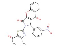 2-(5-acetyl-4-methyl-1,3-thiazol-2-yl)-1-(3-nitrophenyl)-1,2-dihydrochromeno[2,3-c]pyrrole-3,9-dione
