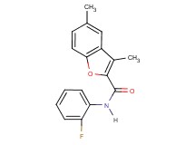 N-(2-fluorophenyl)-3,5-dimethyl-1-benzofuran-2-carboxamide