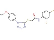 N-(2,4-difluorophenyl)-2-{[1-(4-methoxyphenyl)-1H-tetrazol-5-yl]thio}acetamide