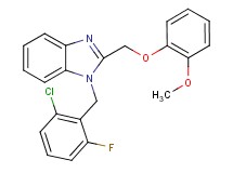 1-(2-chloro-6-fluorobenzyl)-2-[(2-methoxyphenoxy)methyl]-1H-benzimidazole