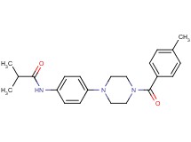 2-methyl-N-{4-[4-(4-methylbenzoyl)-1-piperazinyl]phenyl}propanamide