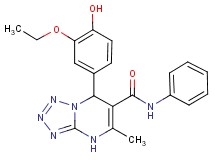 7-(3-ethoxy-4-hydroxyphenyl)-5-methyl-N-phenyl-4,7-dihydrotetrazolo[1,5-a]pyrimidine-6-carboxamide