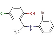 2-{1-[(2-bromophenyl)amino]ethyl}-4-chlorophenol