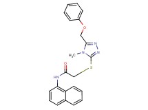 2-{[4-methyl-5-(phenoxymethyl)-4H-1,2,4-triazol-3-yl]thio}-N-1-naphthylacetamide