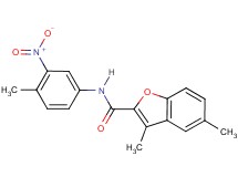 3,5-dimethyl-N-(4-methyl-3-nitrophenyl)-1-benzofuran-2-carboxamide