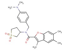 N-[4-(dimethylamino)benzyl]-N-(1,1-dioxidotetrahydro-3-thienyl)-3,5,6-trimethyl-1-benzofuran-2-carboxamide