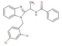 N-{1-[1-(2,4-dichlorobenzyl)-1H-benzimidazol-2-yl]ethyl}benzamide