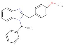 2-(4-methoxybenzyl)-1-(1-phenylethyl)-1H-benzimidazole